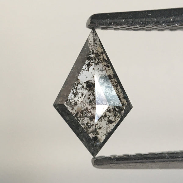 0.43 Ct Kite Shape Gray Rose Cut Natural Loose Diamond, 8.21 MM x 5.05 MM x 1.83 MM Loose Diamond, Rose Cut Diamond SJ65/28
