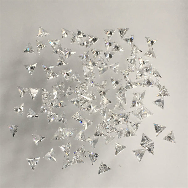 2.50 mm White Triangle Shape Natural Loose Diamond, G/H Color VS Clarity Near Colorless Triangle Cut Diamond SJ-triStock1