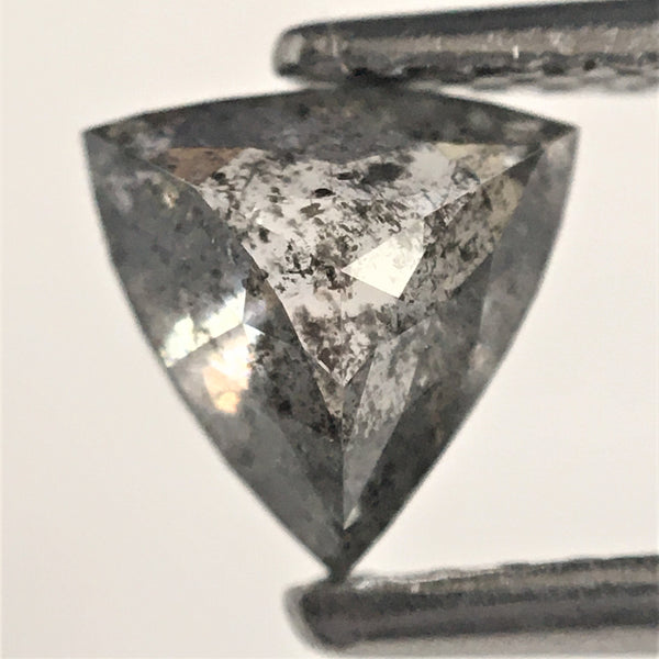 0.63 Ct Triangle Shape Natural Loose Diamond Salt and Pepper Color 5.75 mm x 5.80 mm x 2.62 mm Polished Diamond for rings SJ73/68