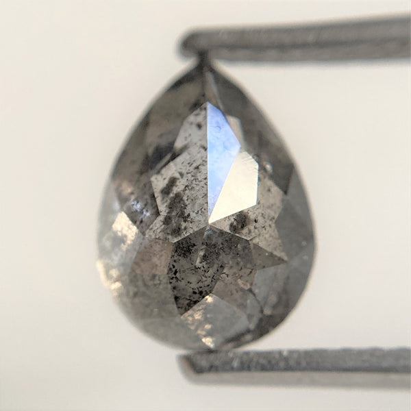 2.26 Ct Fancy Grey Black Pear shape Natural Loose Diamond, 9.15 mm x 6.66 mm x 4.93 mm Pear Cut Superb Quality Diamond SJ90/43