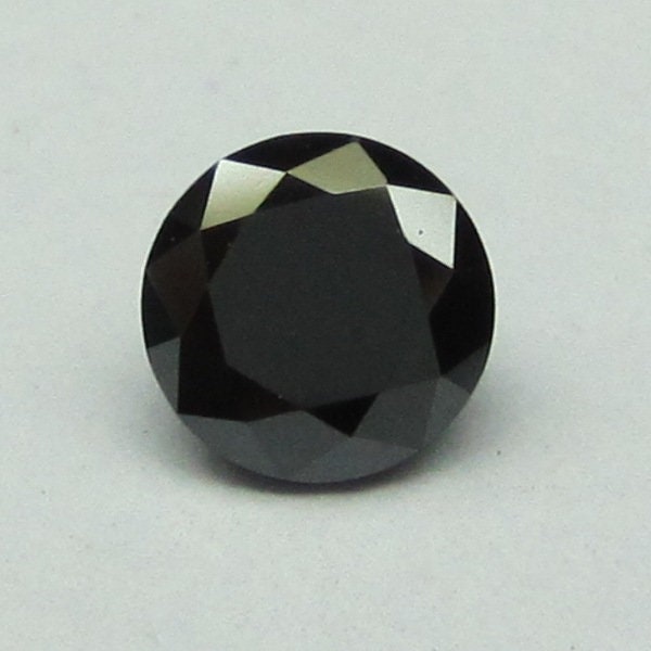 1.00 Ct Jet Black Round Cut Natural Loose Diamond