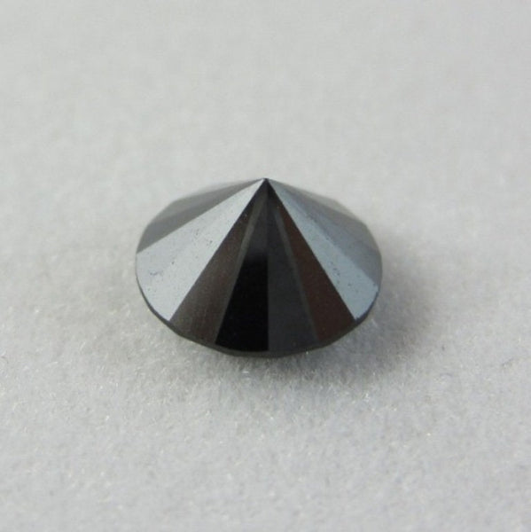 1.00 Ct Jet Black Round Cut Natural Loose Diamond