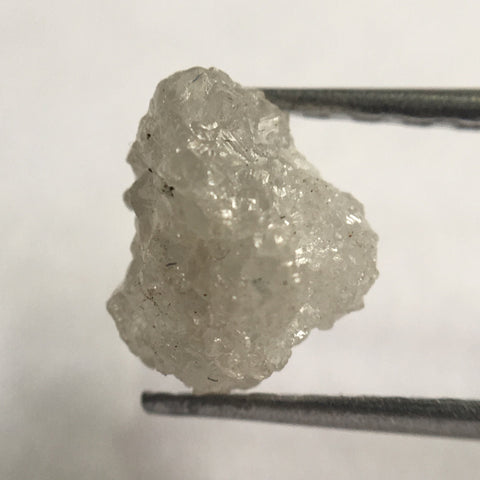 0.91 Ct 100% Natural loose Rough Diamond 6.70 mm x 5.90 mm Rare Fancy Fancy Grey Uncut Earth Mined SJ24/76