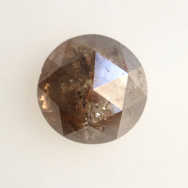 1.13 Ct Rose Cut Round Shape Fancy Brown 6.10 mm X 3.75 mm Natural Loose Diamond, Round Rose cut natural loose diamond SJ33/06