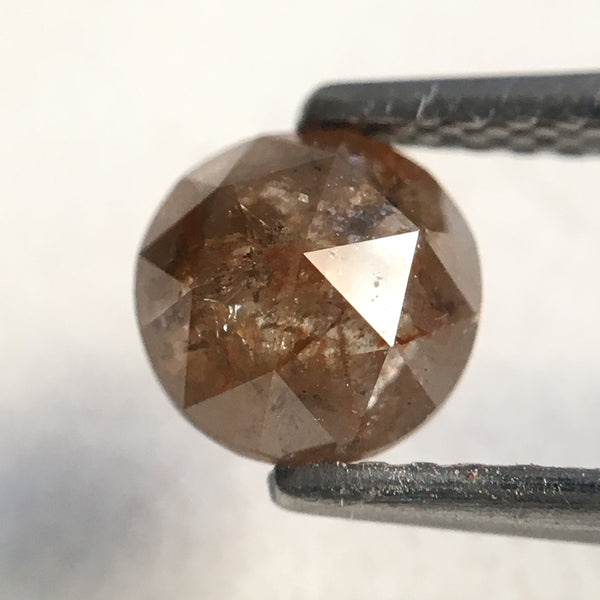 1.13 Ct Rose Cut Round Shape Fancy Brown 6.10 mm X 3.75 mm Natural Loose Diamond, Round Rose cut natural loose diamond SJ33/06