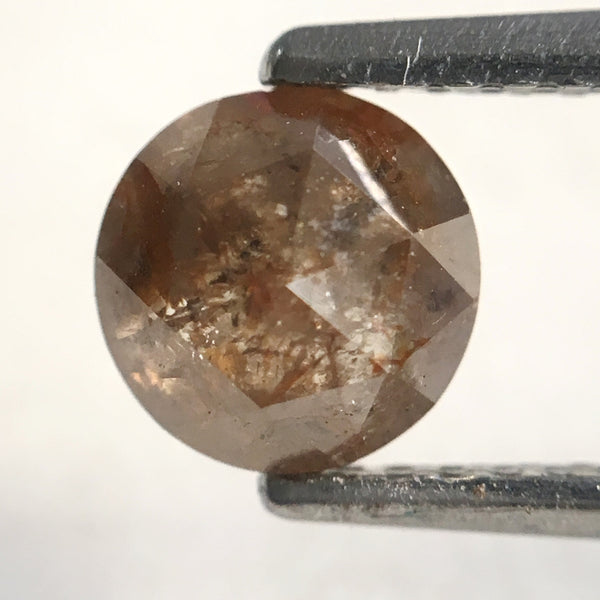 1.13 Ct Rose Cut Round Shape Fancy Brown 6.10 mm X 3.75 mm Natural Loose Diamond, Round Rose cut natural loose diamond SJ33/06