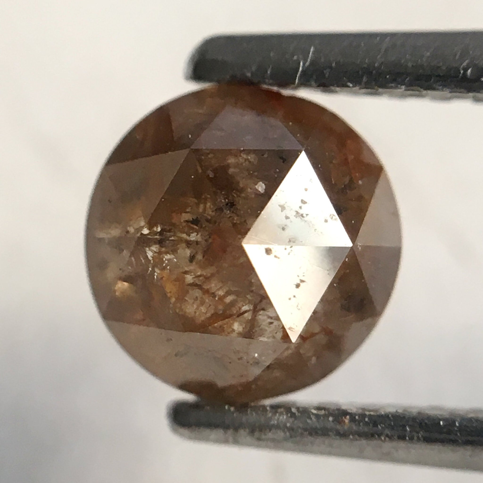 1.13 Ct Rose Cut Round Shape Fancy Brown 6.10 mm X 3.75 mm Natural Loose Diamond, Round Rose cut natural loose diamond SJ33/06