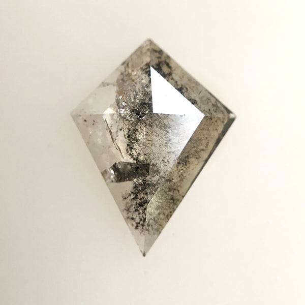 0.56 Ct Natural Loose Diamond 9.00 mm X 6.90 mm x 1.80 mm Fancy Grey Black Color Kite shape natural diamond quality use for Jewelry SJ30/06