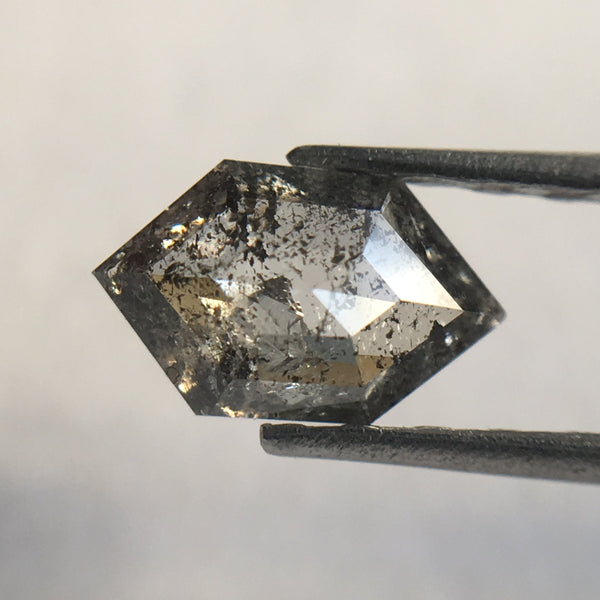 0.33 Ct Hexagon shape 6.39 mm X 3.95 mm X 1.80 mm natural loose diamond/Fancy Grey Color Hexagon Cut loose diamond SJ33/28