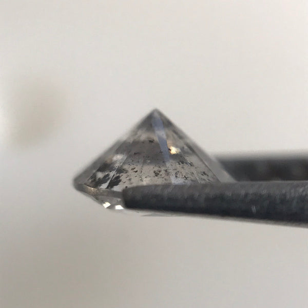 0.40 Ct Natural Dark Grey Diamond 4.88 mm x 2.90 mm Round Grey Color Loose Diamonds, Natural Diamond Loose Brilliant Cut Diamond SJ34/07