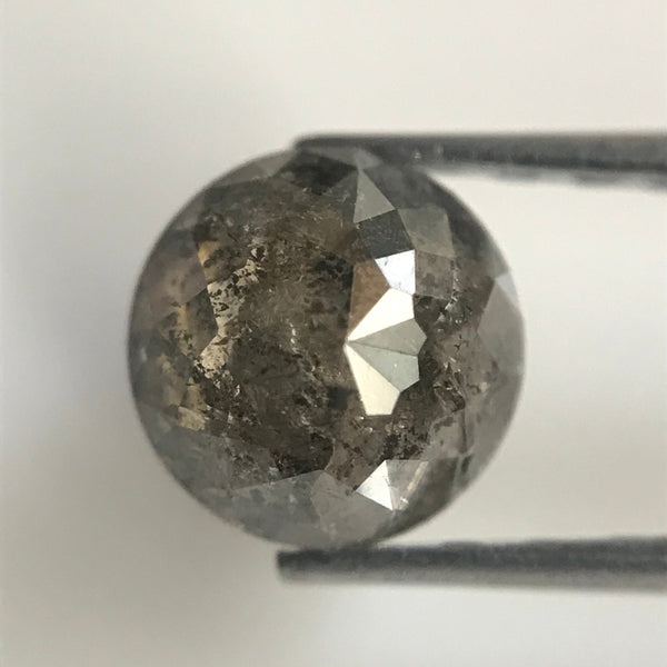 0.78 Ct Natural Loose Diamond Rose Cut Round Shape Grey Color 5.45 mm X 3.06 mm Round Rose cut natural loose diamond SJ06/45