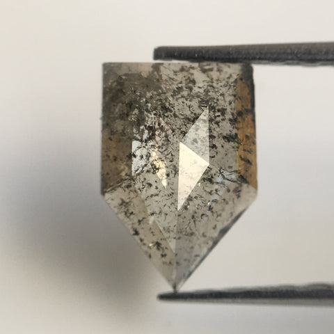 0.60 Ct Natural Fancy Grey Color antique shape Loose Diamond, 7.70 mm X 5.20 mm Excellent Pentagon Shape Diamond Use for Jewellery SJ17/16