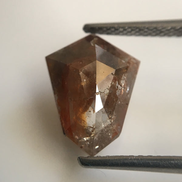 2.18 Ct Natural Loose Diamond Shield Shape 12.30 mm X 9.45 mm Fancy reddish Brown Geometric shape Diamond, Fancy Brown Diamond SJ19/02