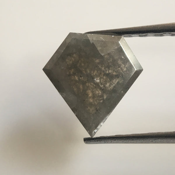 Genuine 0.65 Ct Fancy Grey Color Diamond shape Natural Diamond, 6.97 mm X 6.90 mm X 1.81 mm Natural Loose Diamond Use for Jewelry AJ02/04