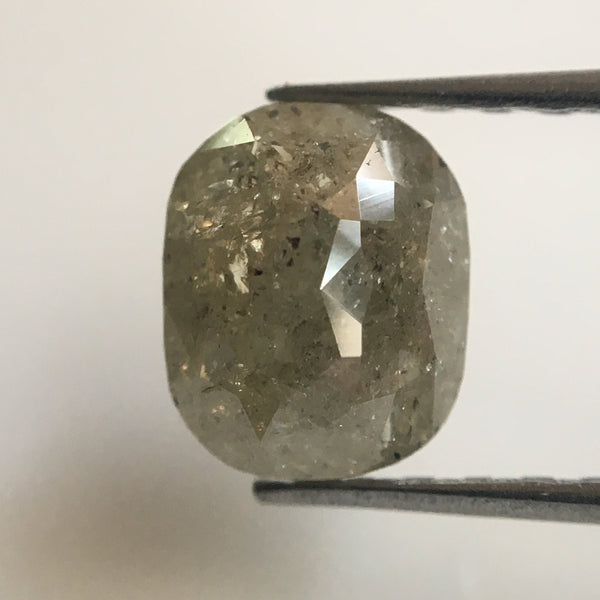 1.47 Ct Natural Gray Oval Shape Rose cut Natural Diamond, 6.91 mm X 5.68 mm X 3.62 mm Beautiful Natural Loose Diamond AJ02/26