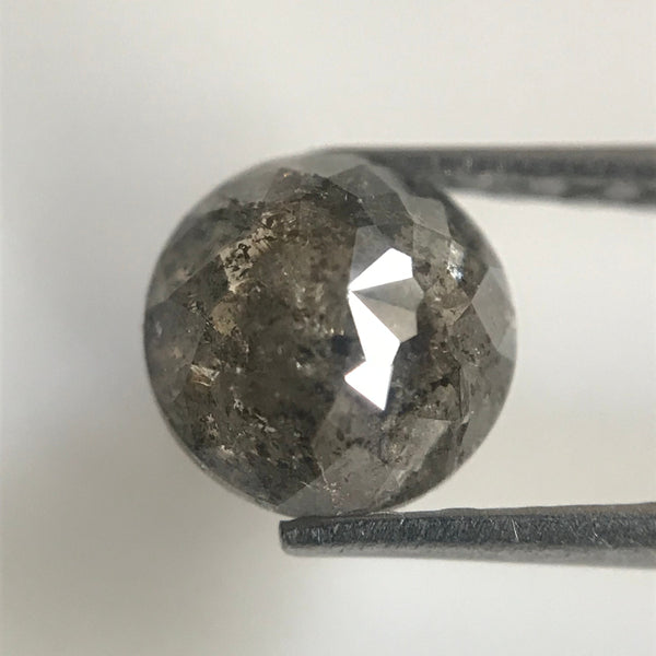 0.78 Ct Natural Loose Diamond Rose Cut Round Shape Grey Color 5.45 mm X 3.06 mm Round Rose cut natural loose diamond SJ06/45