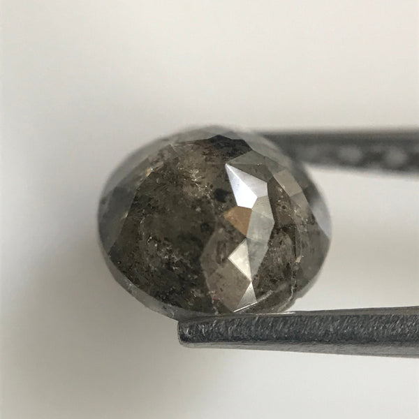 0.78 Ct Natural Loose Diamond Rose Cut Round Shape Grey Color 5.45 mm X 3.06 mm Round Rose cut natural loose diamond SJ06/45