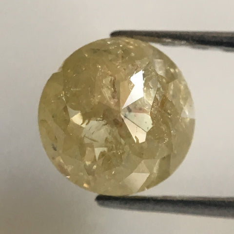 1.02 Ct Yellow Natural Round Shape Rose cut Loose Diamonds, 5.31 mm x 3.79 mm Rose cut Loose Diamond Natural diamond low price AJ05/03