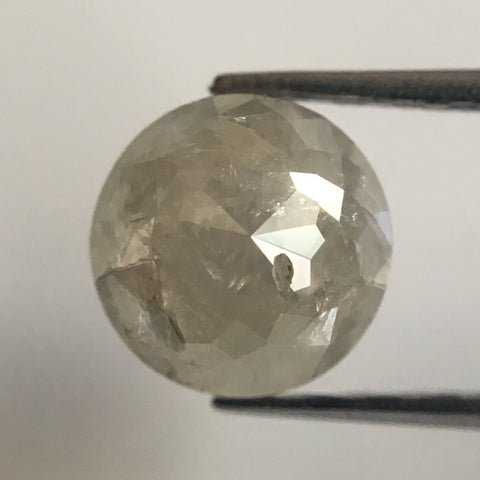 0.93 Ct Grey Round Shape Rose cut Loose Natural Diamonds, 5.47 mm x 3.30 mm Rose cut Round Shape Natural Loose Diamond low price AJ05/14