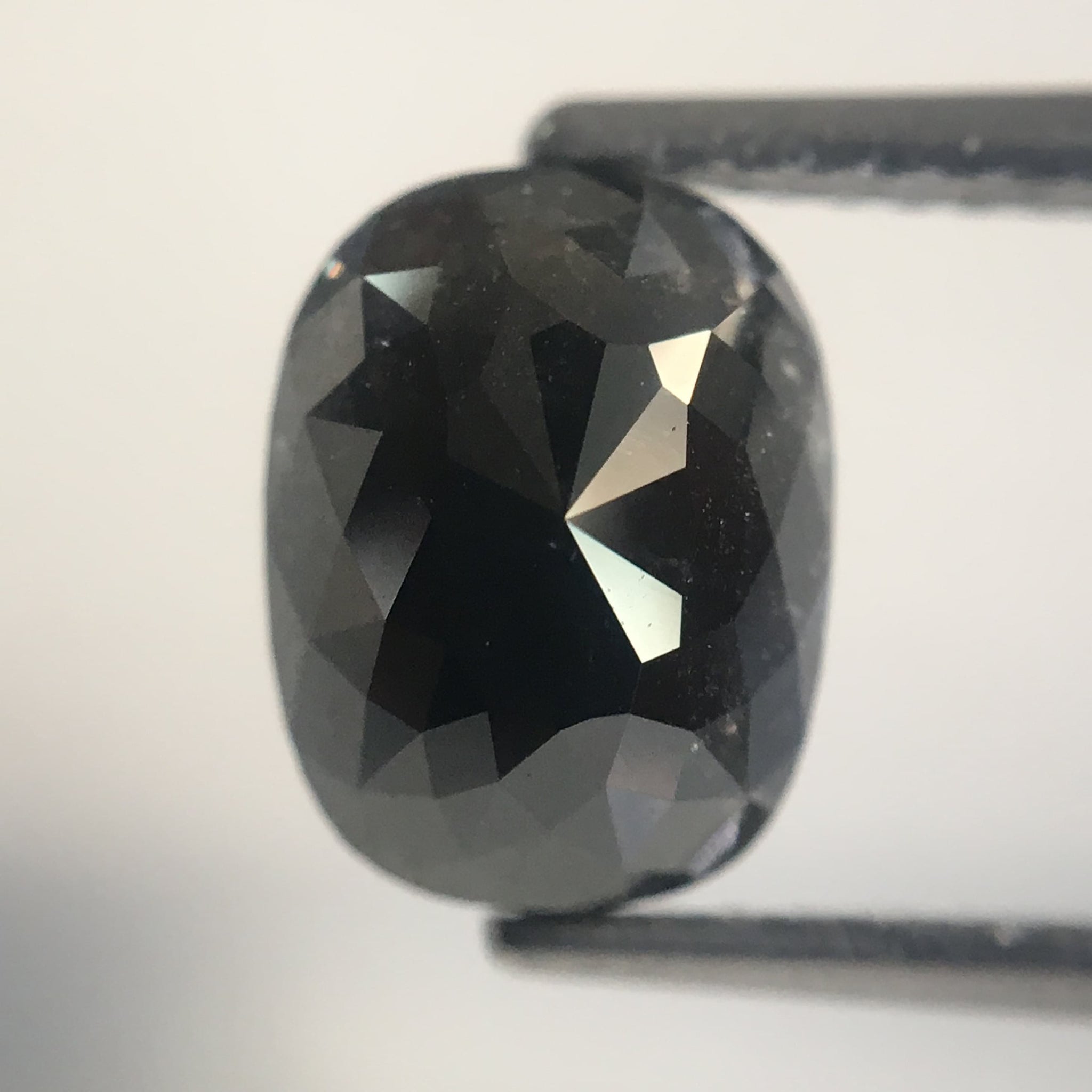 2.79 Ct Natural Black Oval shape rose cut Loose diamond, 8.81 mm x 6.76 mm x 4.72 mm Oval Cut Black Color natural Loose Diamond AJ10/05