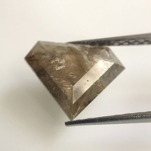 1.52 Ct Fancy Color Natural Loose Diamond, 8.90 mm x 11.20 mm Rustic Loose Diamond, Grey color Antique Shape Natural Loose Diamond SJ17/03