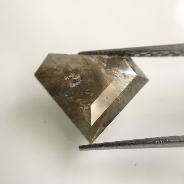 1.52 Ct Fancy Color Natural Loose Diamond, 8.90 mm x 11.20 mm Rustic Loose Diamond, Grey color Antique Shape Natural Loose Diamond SJ17/03