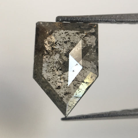 0.58 Ct Natural Fancy Grey Color antique shape Loose Diamond 7.70 mm X 5.30 mm Excellent Pentagon Shape Diamond Use for Jewellery SJ17/14