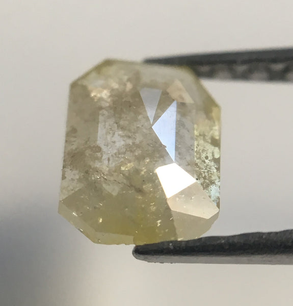 0.51 Ct Yellowish White Color Emerald Shape Natural Loose Diamond, 5.95 mm X 4.47 mm X 1.62 mm Natural Loose Diamond For Jewellery AJ12/14