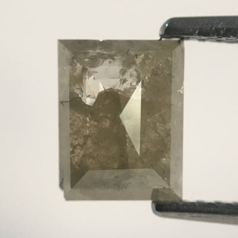1.16 Ct Yellowish Grey Color Rectangle Cut Natural Loose Diamond, 7.31 mm X 5.64 mm X 2.61 mm Natural Loose Diamond for Jewelry AJ12/31