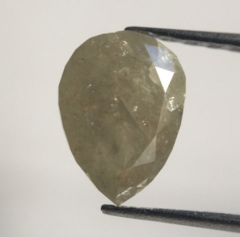 1.42 Ct Fancy Grey Color Pear Cut Loose Natural Diamond, 7.98 mm X 5.86 mm x 4.00 mm Fancy Grey Fancy Pear Cut Natural Loose Diamond AJ13/22