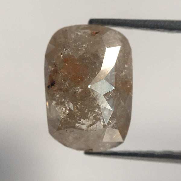 1.29 Carat Oval Shape Grey Brown Color Natural Loose Diamond 8.03 mm X 5.52 mm x 3.08 mm Oval Shape Rose Cut Natural Loose Diamond AJ13/25