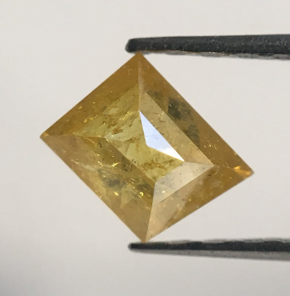 0.42 Ct Yellow Color geometric shape Natural Loose Diamond, 5.10 mm X 4.00 mm x 2.50 mm Fancy Shape Natural Loose Diamond For ring SJ29/06