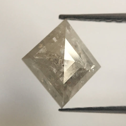 1.45 Ct Fancy Grey Color Kite shape Natural Loose Diamond, 9.33 mm X 8.33 mm X 3.47 mm Excellent Natural Diamond quality AJ01/08