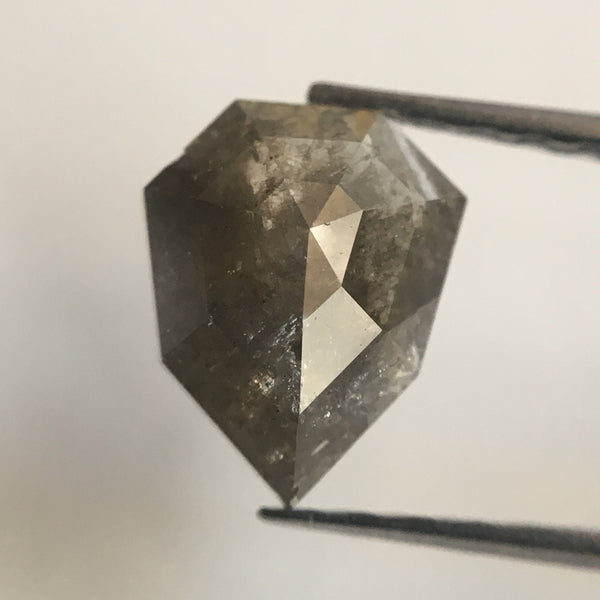 1.31 Carat Fancy Grey Color Geometric shape Natural Diamond, 7.91 mm X 6.42 mm X 3.32 mm Fancy Shape Natural Loose Diamond AJ01/13