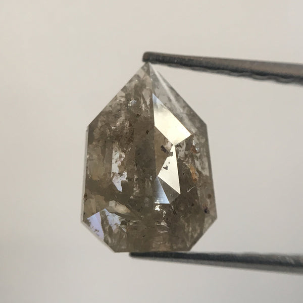 1.10 Ct Genuine Fancy Grey Color Geometric shape Natural Diamond, 8.34 mm X 5.83 mm X 2.42 mm Natural Loose Diamond AJ01/20