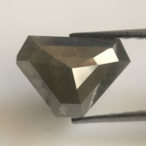 1.13 Dark Gray Color Geometric shape Natural Loose Diamond, 5.94 mm X 8.43 mm X 2.76 mm Natural Loose Diamond Use for Jewelry making AJ02/15