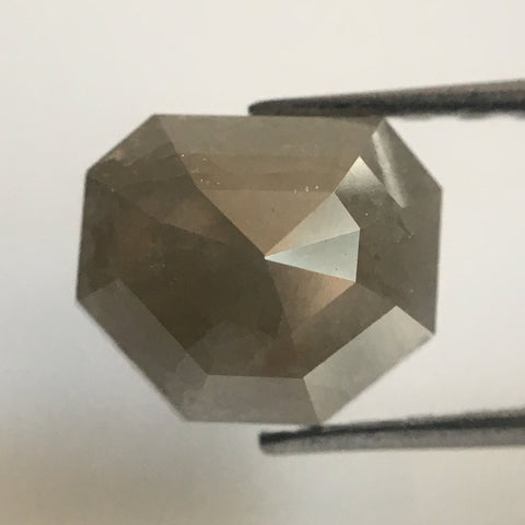 1.24 Ct Dark Gray Color Geometric shape Natural Loose Diamond, 5.84 mm X 6.77 mm X 3.24 mm Natural Loose Diamond Use for Jewellery AJ02/22