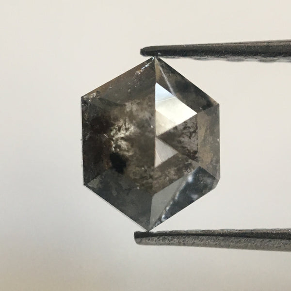 1.95 Ct 3 Pcs Natural Dark Gray Color Mix Shape Loose Diamond, Beautiful sparkling faceted Diamond perfect for Jewelry AJ03/17