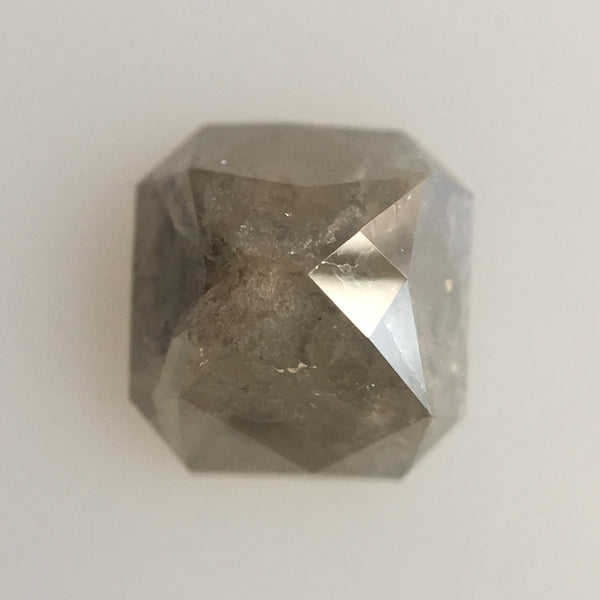 Genuine 1.33 Ct 6.60 mm X 6.30 mm Natural Gray Color Cushion Shape Loose Diamond Beautiful sparkling faceted perfect for Jewelry AJ03/35