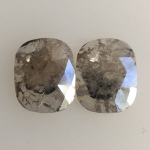 0.81 Ct Natural Oval Shape Dark Gray Color Rose cut loose Diamond 6.20 mm x 5.00 mm Natural Diamond perfect for Couple rings AJ04/26