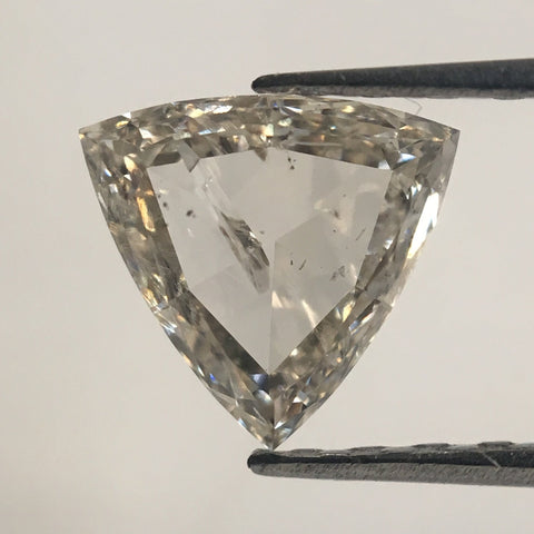 0.63 Ct Natural Trillian Shape Rose Cut Natural Loose Diamond, White Color SI clarity 6.12 mm x 6.20 mm x 2.27 mm Natural Diamond AJ10/10