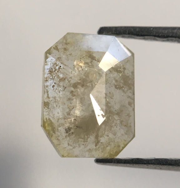 0.51 Ct Yellowish White Color Emerald Shape Natural Loose Diamond, 5.95 mm X 4.47 mm X 1.62 mm Natural Loose Diamond For Jewellery AJ12/14