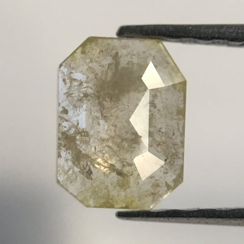 0.51 Ct Yellowish White Color Emerald Shape Natural Loose Diamond, 5.95 mm X 4.47 mm X 1.62 mm Natural Loose Diamond For Jewellery AJ12/14