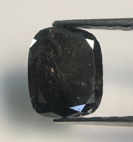 0.98 Ct Oval Cut Dark Gray Color Natural Loose Diamond, 6.44 mm X 5.27 mm X 3.56 mm Grey Oval Shape Rose Cut Natural Loose Diamond AJ14/50