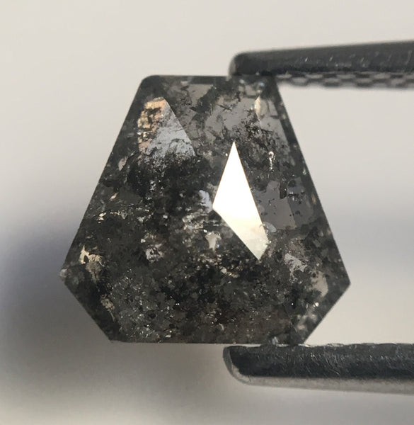 1.04 Ct Antique Shape Dark Gray Color Natural Loose Diamond, 6.68 mm x 7.14 mm X 2.79 mm Geometry shape Natural Loose Diamond AJ14/57