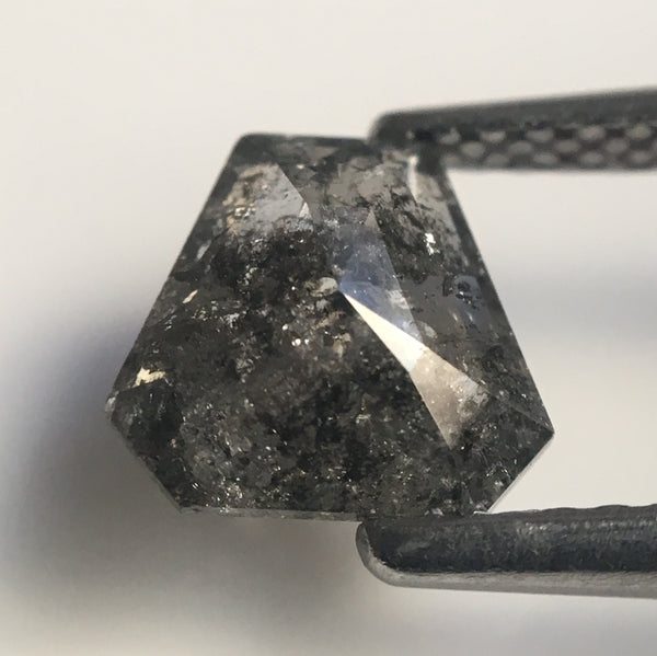 1.04 Ct Antique Shape Dark Gray Color Natural Loose Diamond, 6.68 mm x 7.14 mm X 2.79 mm Geometry shape Natural Loose Diamond AJ14/57