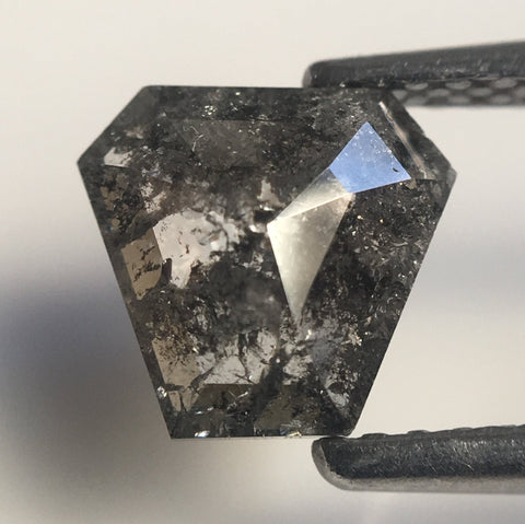 1.04 Ct Antique Shape Dark Gray Color Natural Loose Diamond, 6.68 mm x 7.14 mm X 2.79 mm Geometry shape Natural Loose Diamond AJ14/57