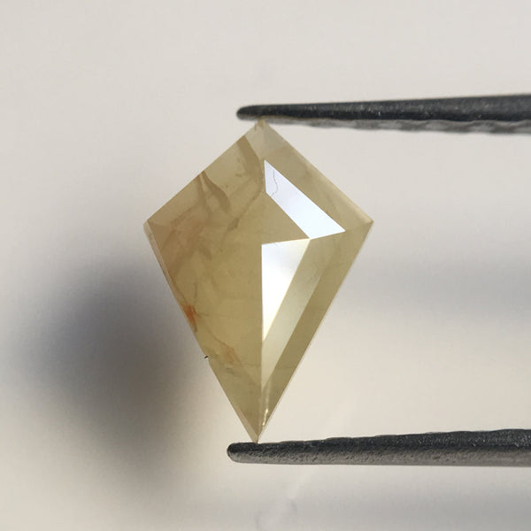 0.47 Ct Natural Yellowish Grey Color Kite Shape Loose Diamond, 7.76 mm X 5.36 mm X 1.79 mm Excellent Natural Loose Diamond Quality SJ41/32