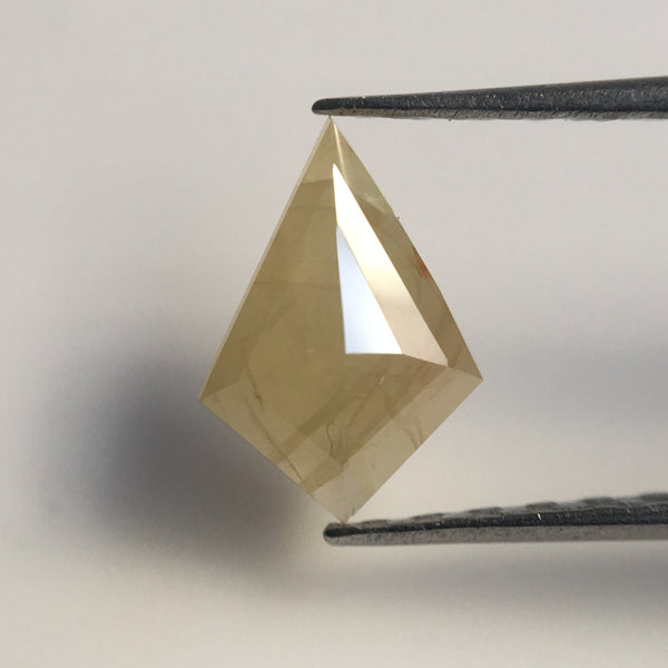 0.47 Ct Natural Yellowish Grey Color Kite Shape Loose Diamond, 7.76 mm X 5.36 mm X 1.79 mm Excellent Natural Loose Diamond Quality SJ41/32