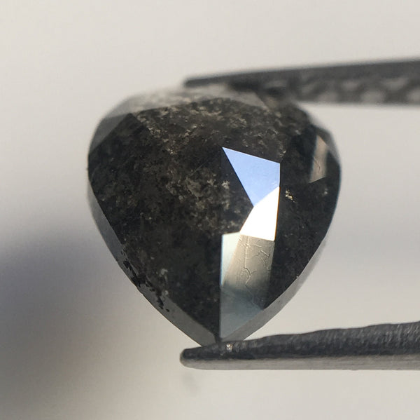 0.89 Ct Fancy Dark Gray Pear Shape Natural Loose Diamond, 7.32 mm X 5.88 mm X 2.41 mm Pear Natural Loose Diamond Use for Jewelry AJ14/41